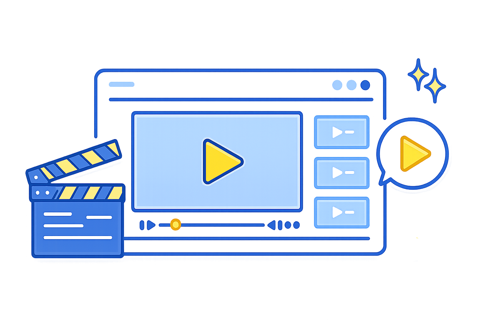 動画制作のイラスト