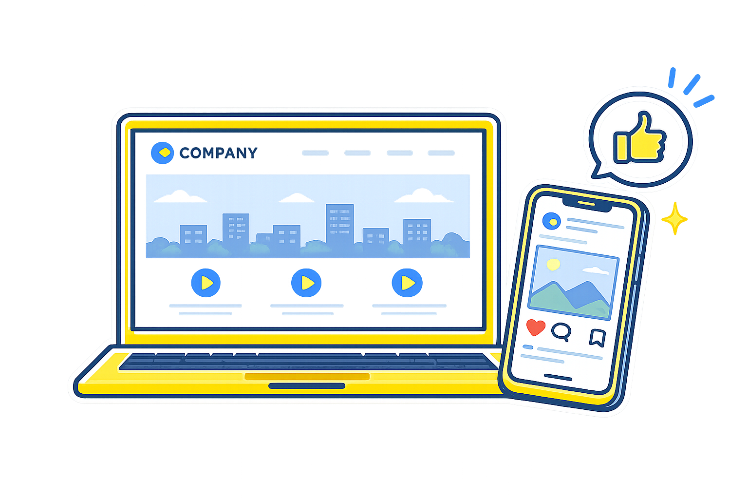 WEBサイト・SNSのイラスト